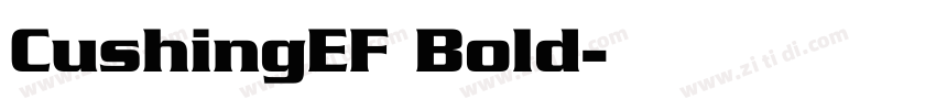 CushingEF Bold字体转换